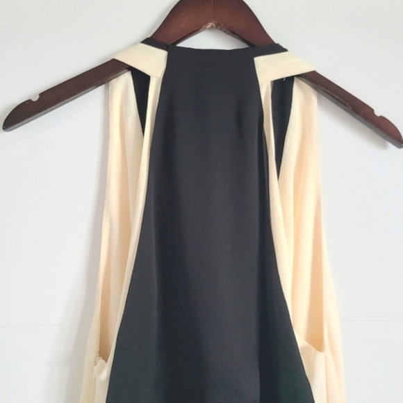 Valentino Two-Tone Ruched Waist Gown, Ivory | Black, Size 6, NWT - Picture 9 of 16